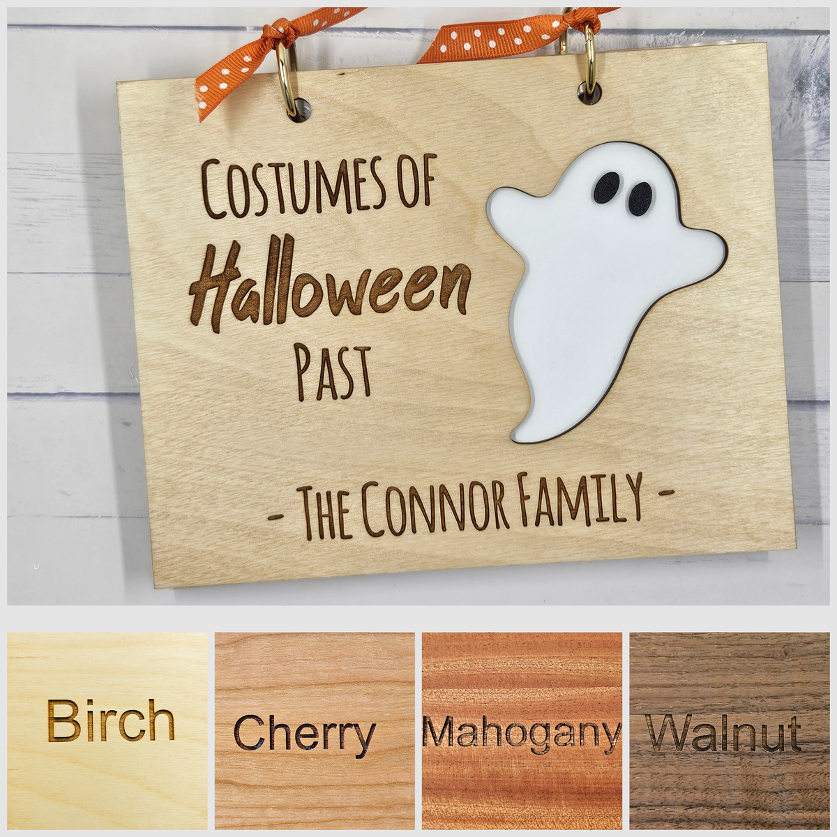 Personalized Halloween Photo Album - Costumes of Halloween Past