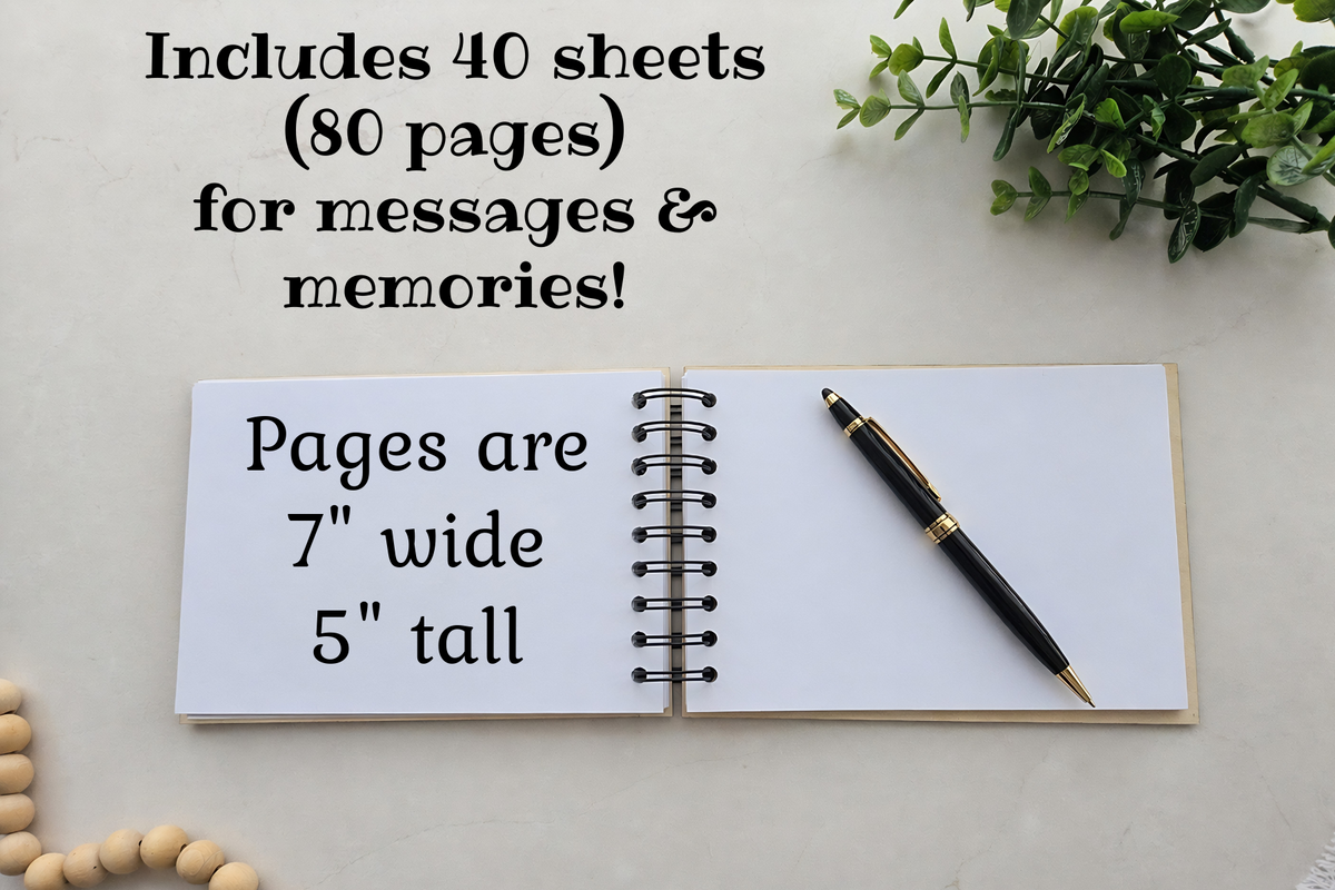Personalized Retirement Guest Book for Teacher or Principal