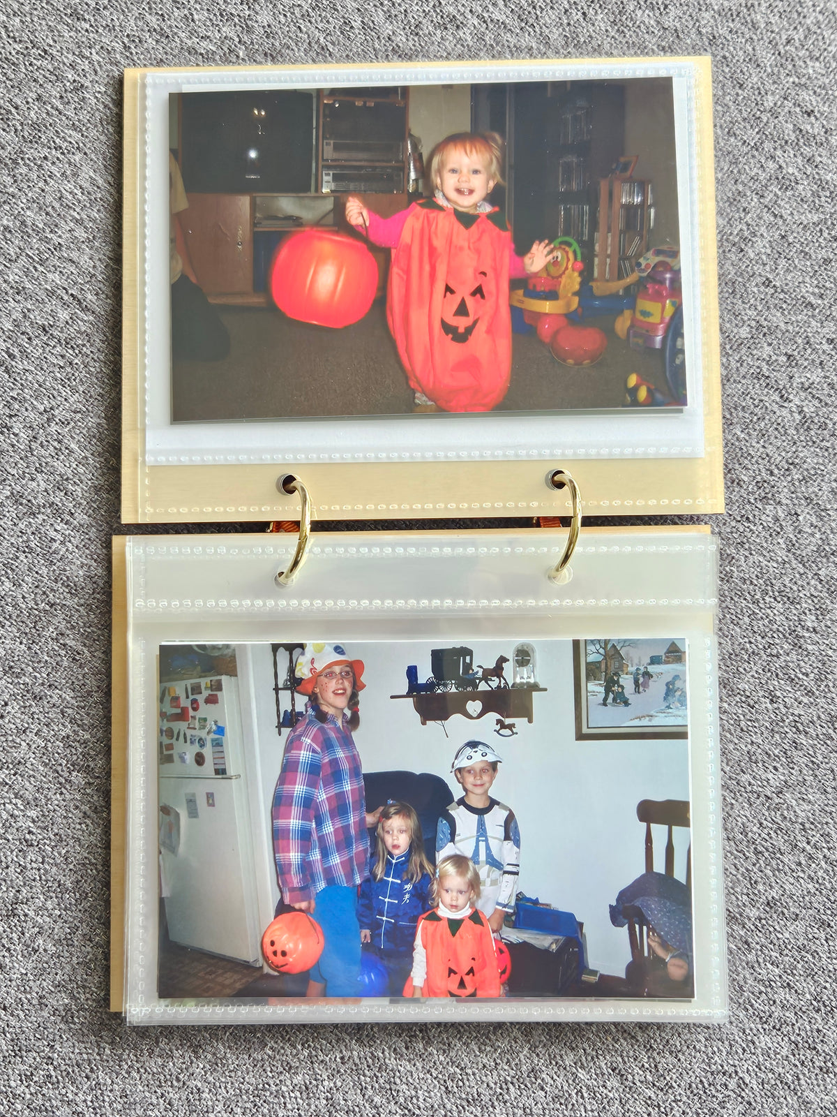 Personalized Halloween Photo Album - Costumes of Halloween Past