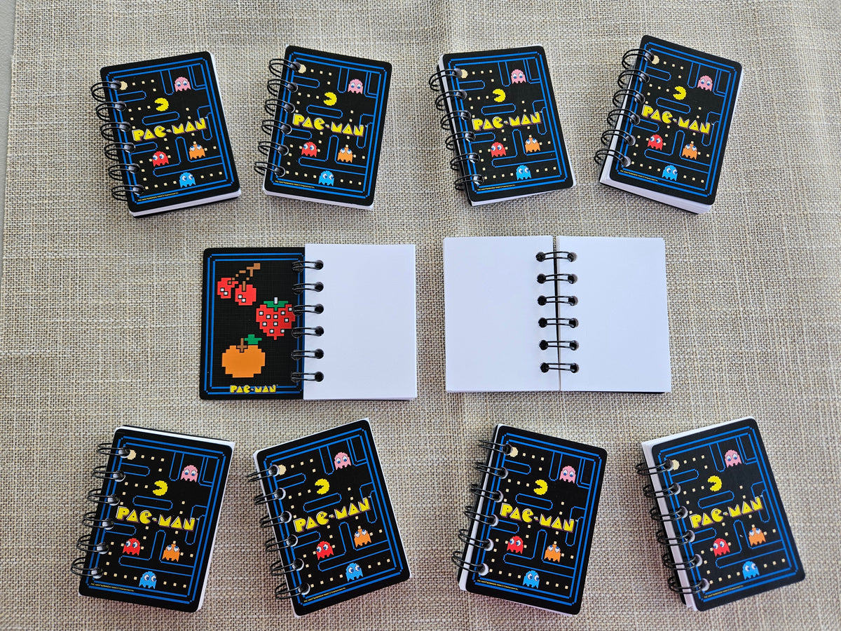 Set of 5 Pacman Mini Notebooks