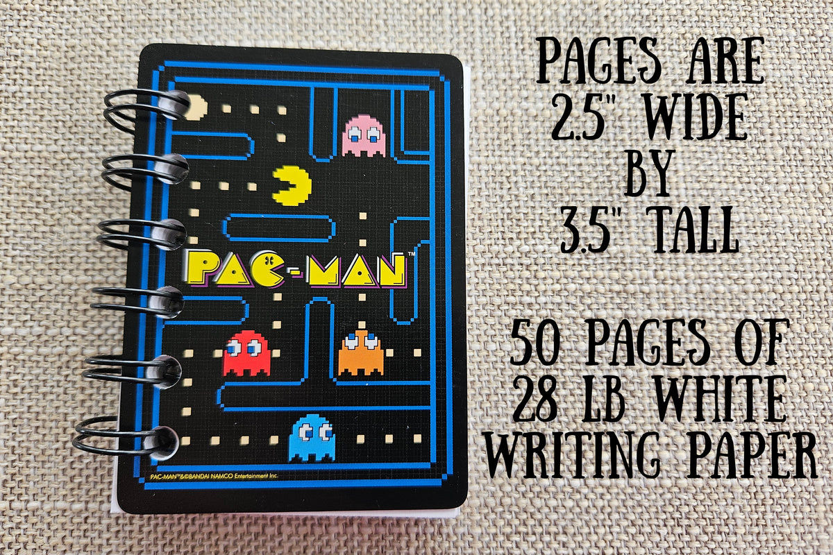 Set of 5 Pacman Mini Notebooks
