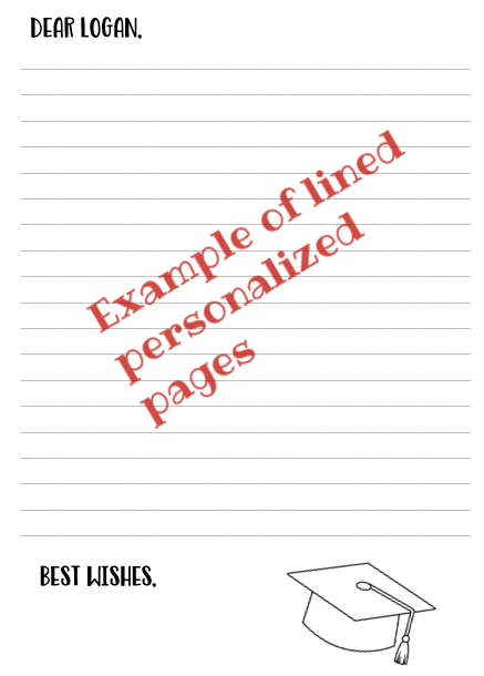 Personalized Advice and Wishes Graduation Party Guestbook - Soft Cover