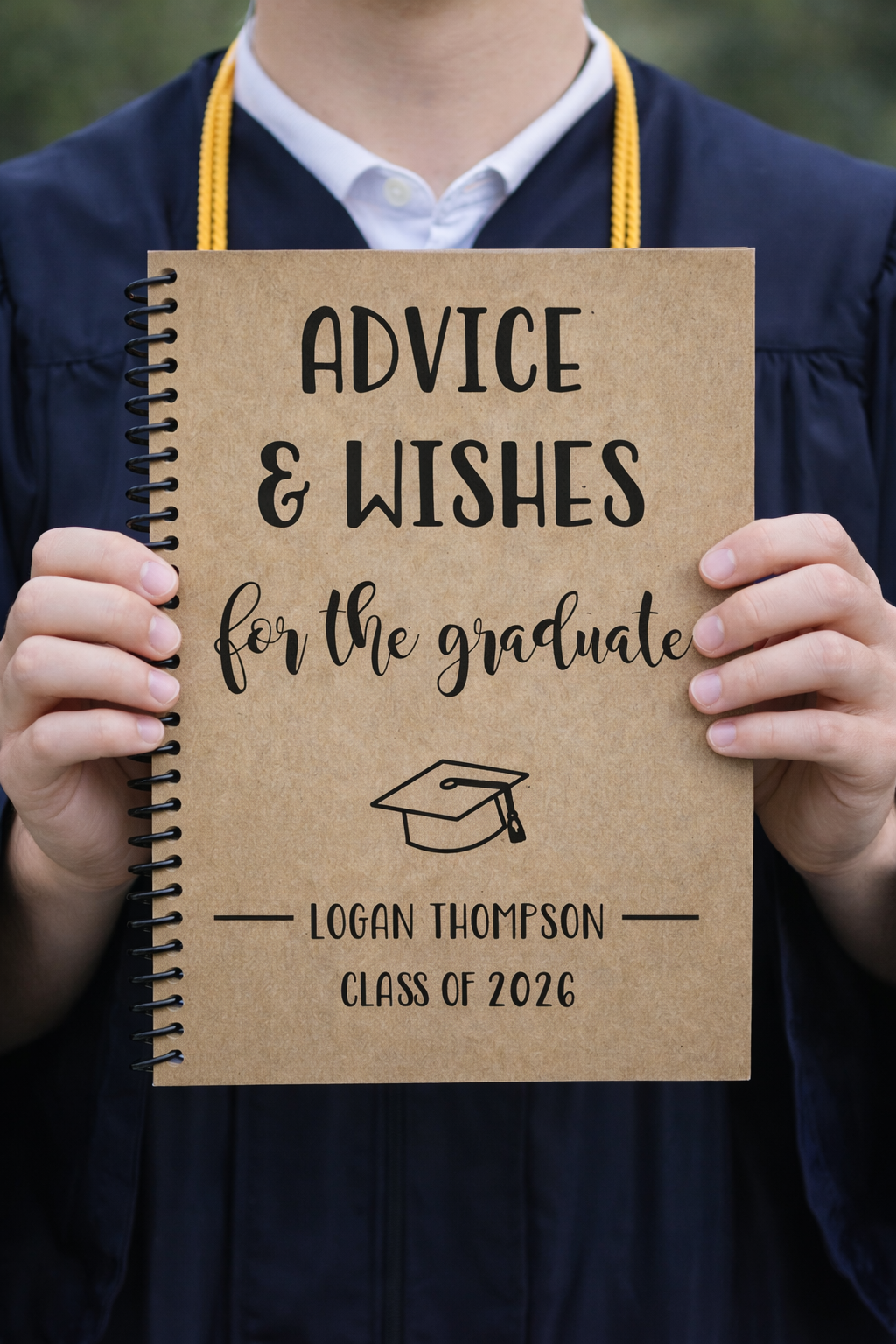 Personalized Advice and Wishes Graduation Party Guestbook - Soft Cover