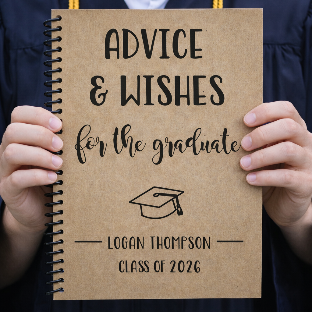Personalized Advice and Wishes Graduation Party Guestbook - Soft Cover