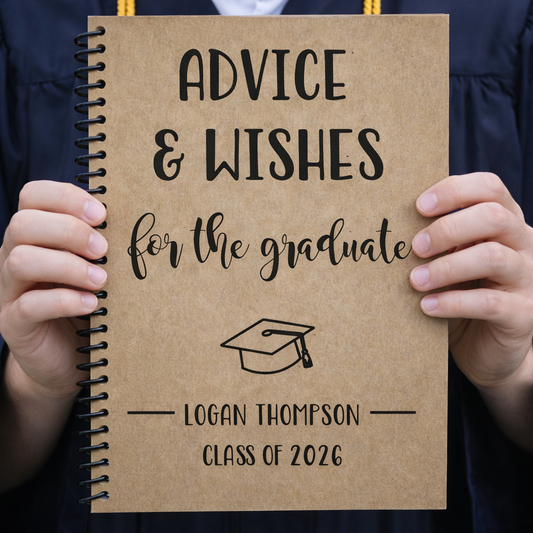Personalized Advice and Wishes Graduation Party Guestbook - Soft Cover